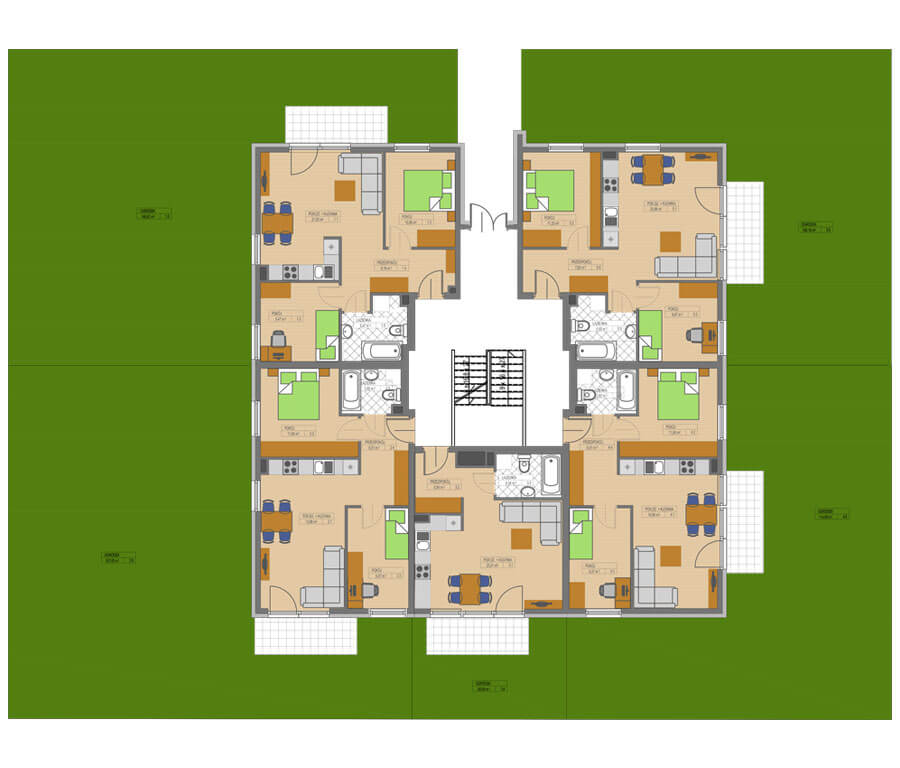 Blok nr 7, parter