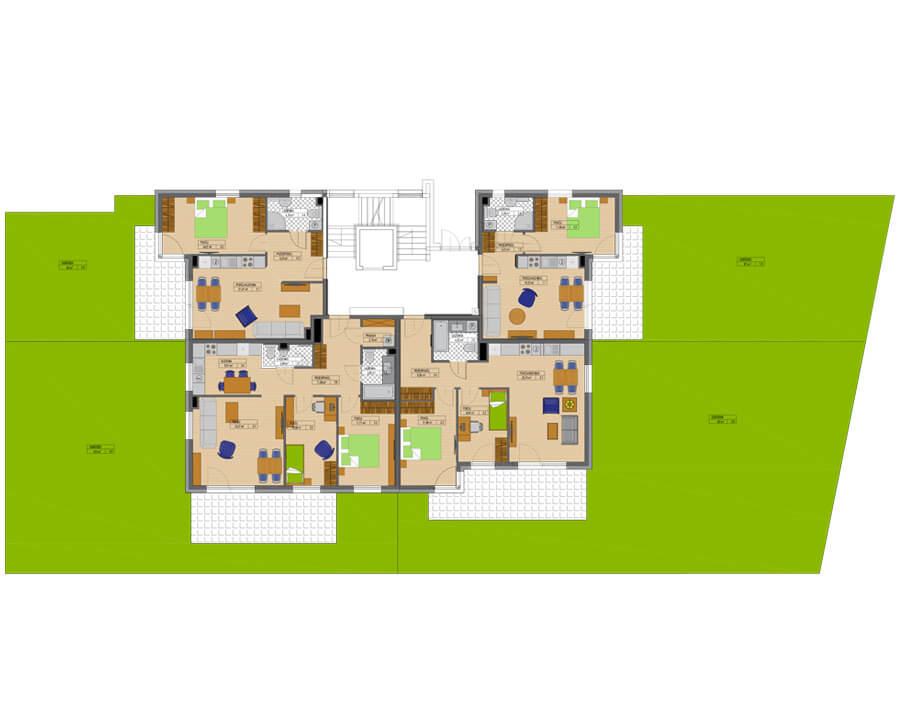 Blok nr 1, parter