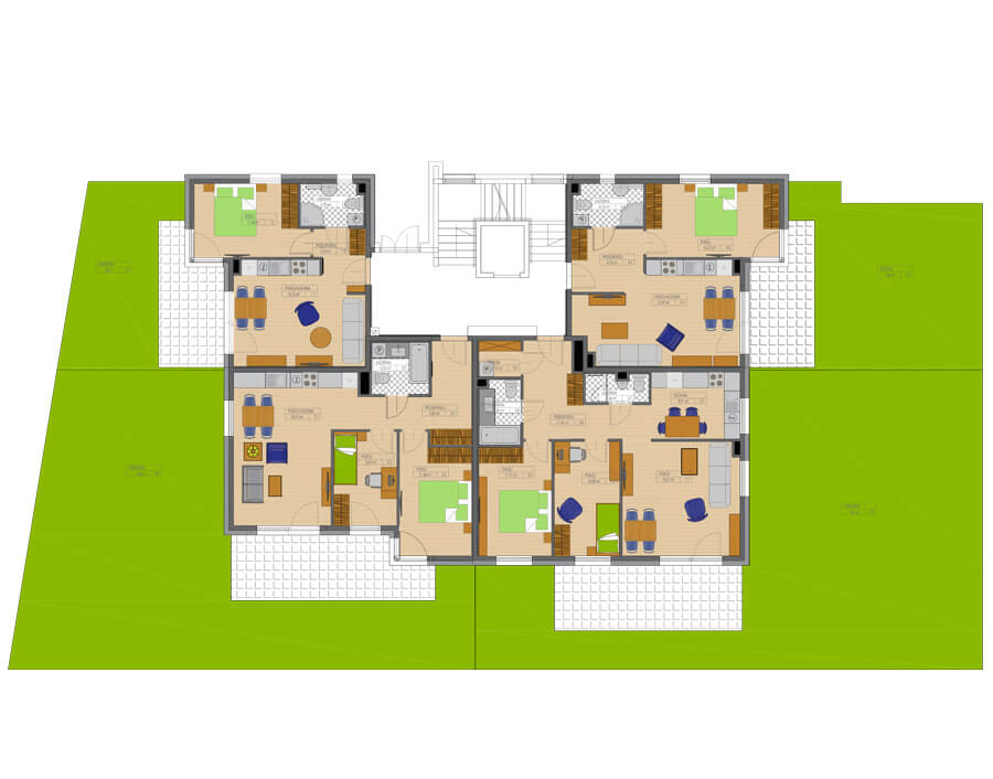 Blok nr 2, parter